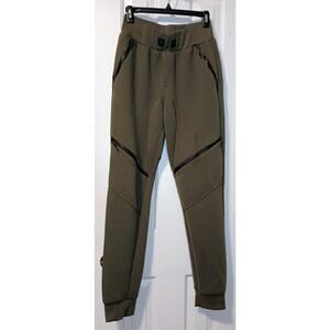 RK7 - Women's Olive Heavyweight Textured Utility Moto Jogger Pants - Sz S - Good